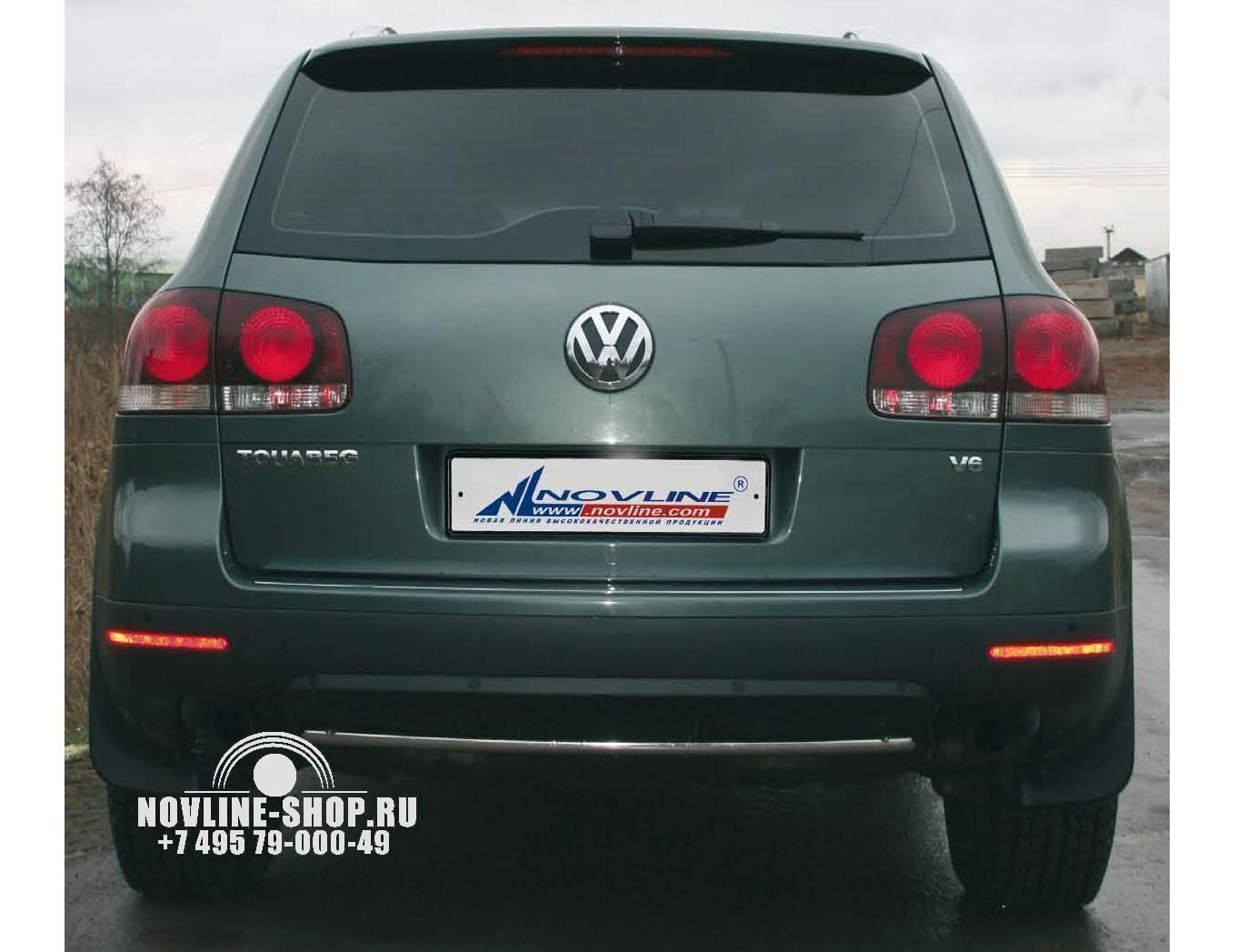 Защита заднего бампера d 42 "Volkswagen Touareg" 2006